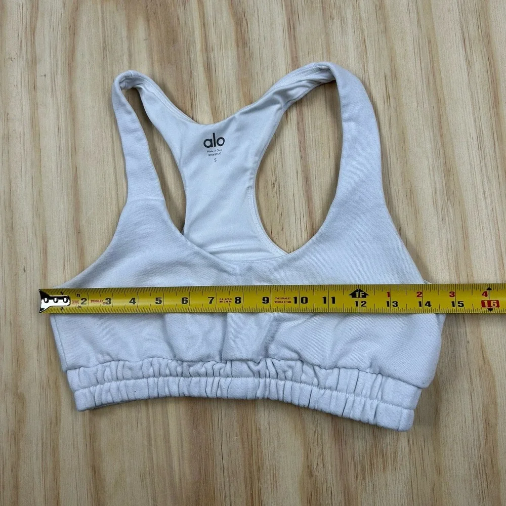 Alo‎ Airlift Advantage Racerback Sports Bra Small White